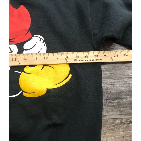 Vintage Mickey & Co Adult Medium Mickey Looking Backward Sweatshirt Black - Picture 6 of 7